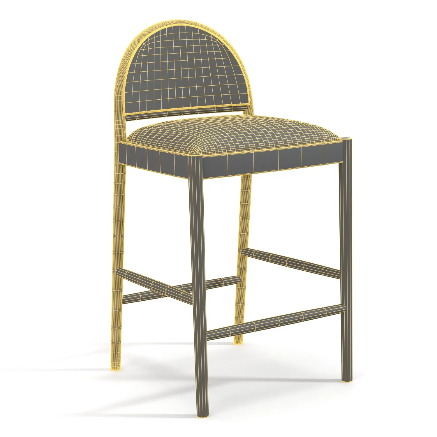 Hadden Natural Counter Stool PBR 3D Model_07